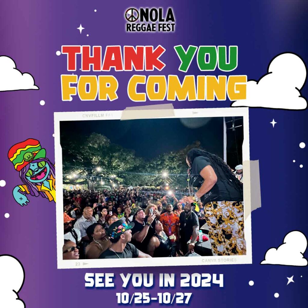 2024 Nola Reggae Fest Congo Square 25 Oct Peggi Mellisa